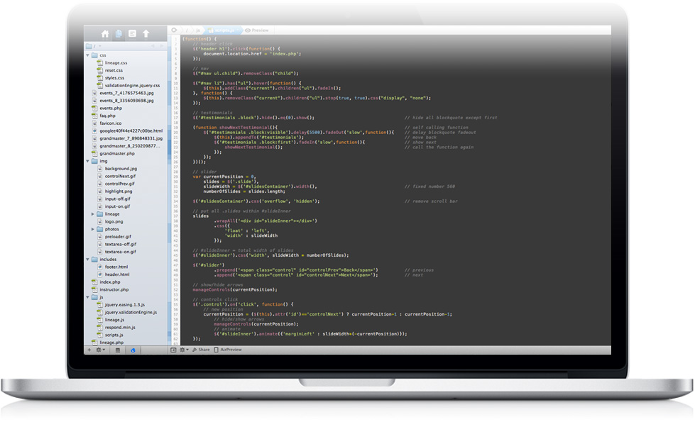 Web Development - HTML5, CSS3, jQuery